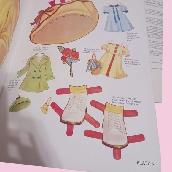 Classic & Original Shirley Temple Paper Dolls In Full Color Set of 2 - Picture 4 of 8